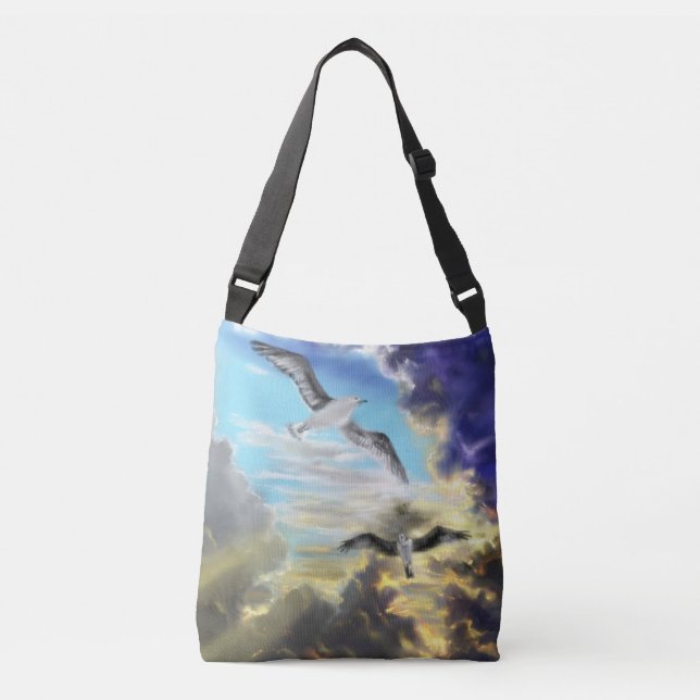 Bolsa Ajustável Saco de Corpo Cruzeiro com Voo Sunset (Frente)