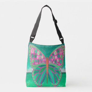 Bolsa Ajustável Saco de Corpo da Borboleta do Oceano Teal