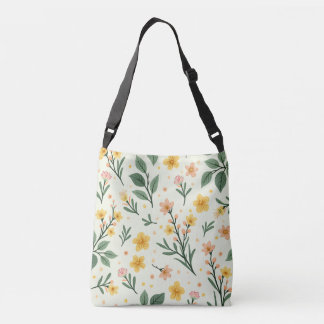 Bolsa Ajustável Saco de corpo transversal de padrão floral