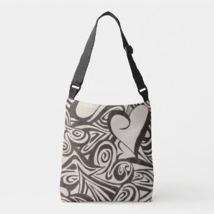 Bolsa Ajustável Saco de Crossbody do coração