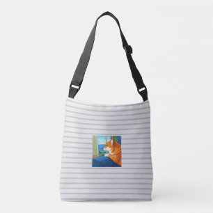 Bolsa Ajustável saco de cruzeiros shiba inu e mt fuji