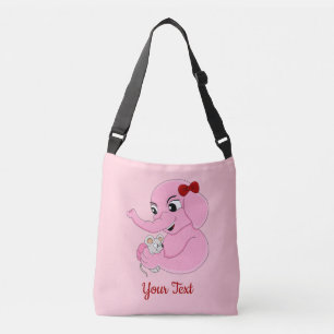 Bolsa Ajustável Saco de desenho animado de uma garota elefante