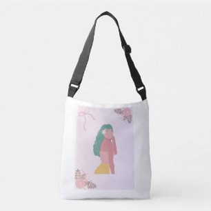 Bolsa Ajustável Saco de Lona Diário com Design Artístico Colorido