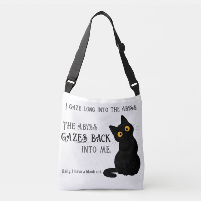 Bolsa Ajustável Saco de mão com citação engraçada de Nietzsche par (Frente)