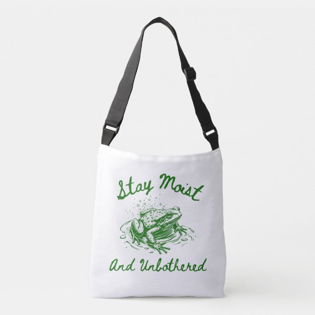 Bolsa Ajustável Saco de mão de rã engraçada presente (Frente)