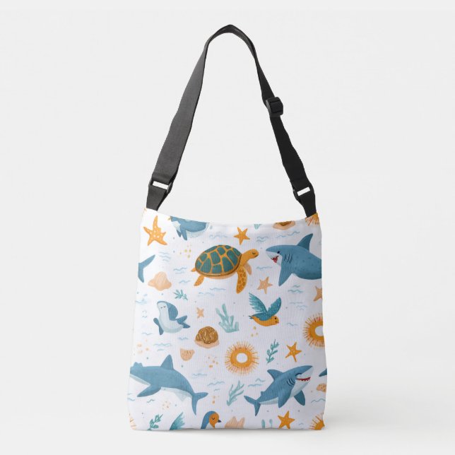 Bolsa Ajustável Saco de Mão Presente Ilha Vida (Frente)