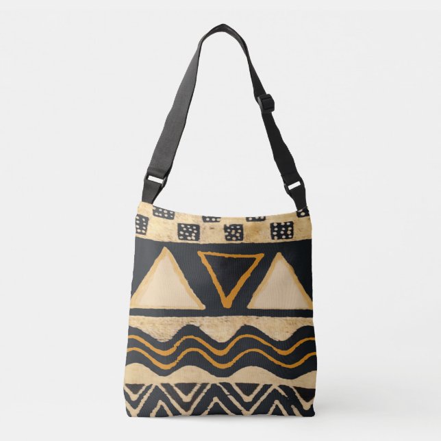 Bolsa Ajustável Saco de mão tribal africano - Presente do Dia das  (Frente)