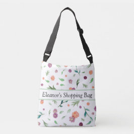 Bolsa Ajustável Saco de Toque da Flor | Carteira Floral Crossbody