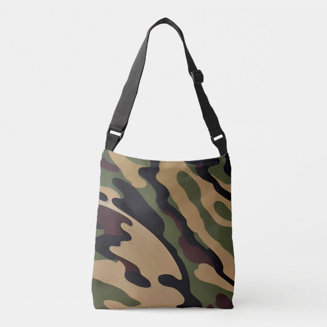 Bolsa Ajustável Saco de Tota Cruzada de Camo Impressão (Frente)