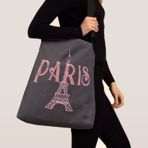 Bolsa Ajustável Saco de Tota Torre Eiffel de Paris Grande
