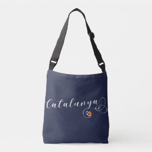 Bolsa Ajustável Saco do coração de Catalunya, bandeira de