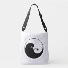 Bolsa Ajustável Saco do ombro b/w YinYang faz harmonia