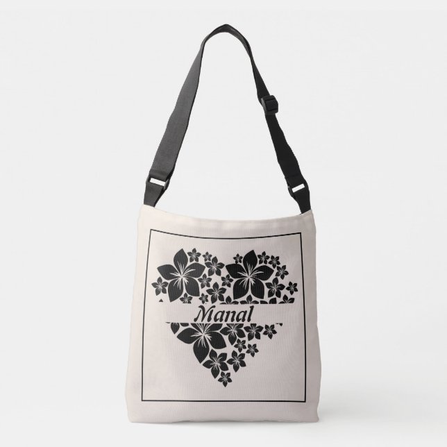 Bolsa Ajustável Saco Floral Love Heart (Frente)