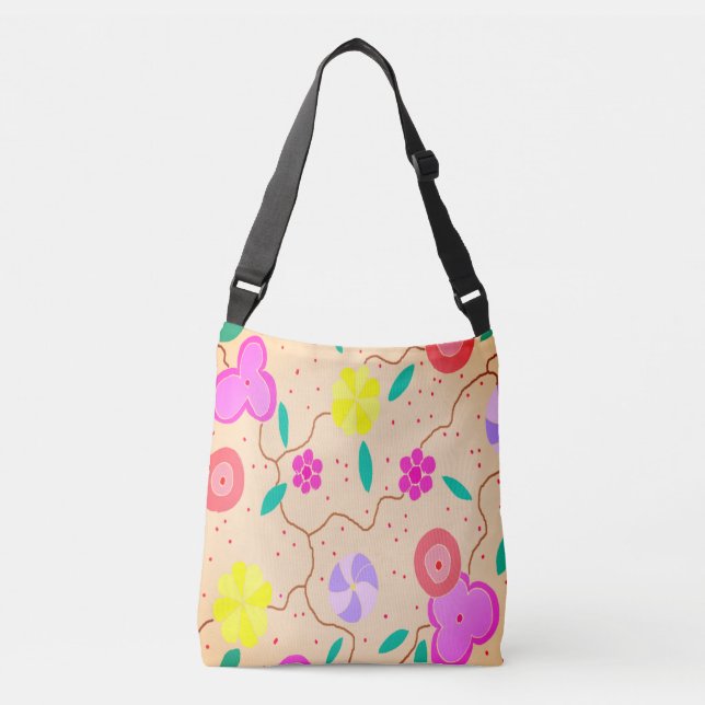 Bolsa Ajustável Saco Floral Moderno (Frente)