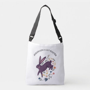 Bolsa Ajustável Saco mini Páscoa Primeira personalizado com nome N