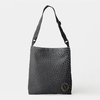 Bolsa Ajustável Saco preto de couro