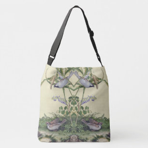 Bolsa Ajustável Sacola asiática do ombro dos Wildflowers dos