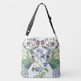 Bolsa Ajustável Sacola floral do Wildflower selvagem do Borage de