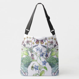 Bolsa Ajustável Sacola floral do Wildflower selvagem do Borage de