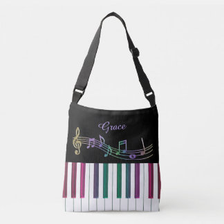 Bolsa Ajustável Sacola personalizada da música do piano do