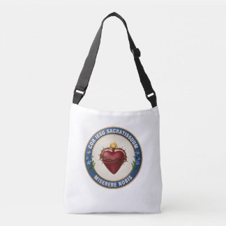 Bolsa Ajustável Sagrado Coração de Jesus Emblema Católico Latino 3