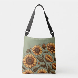 Bolsa Ajustável Sálvia e Girassóis
