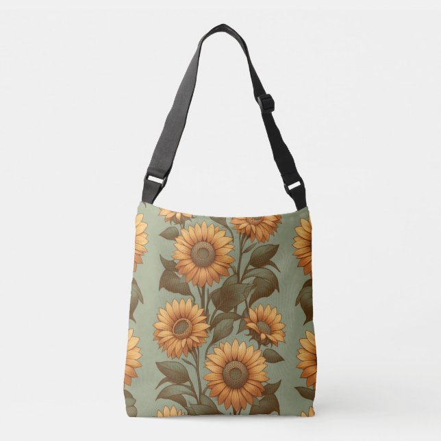 Bolsa Ajustável Sálvia e Girassóis II (Frente)