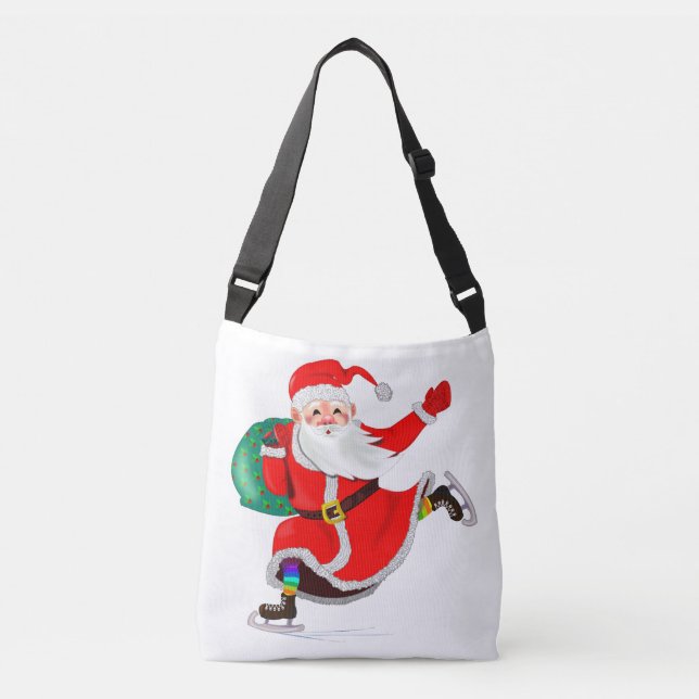 Bolsa Ajustável Santa Claus Christmas Crossbody Bag (Frente)