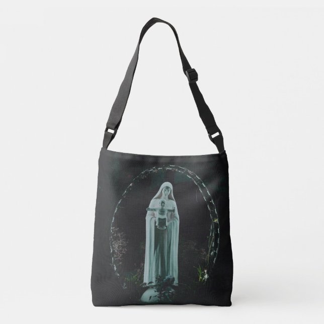 Bolsa Ajustável Santa Mãe Maria e Bebê Jesus Cristão (Verso)