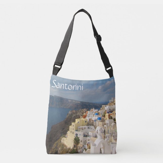Bolsa Ajustável Santorini in the Afternoon Sun Wristlet Purse (Frente)