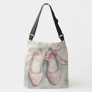 Bolsa Ajustável Sapatilhas de ballet rosa pastel vintage