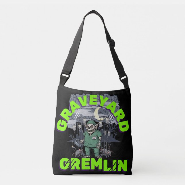 Bolsa Ajustável Sarcasm Graveyard Gremlin - Zombie Night Shift Med (Frente)
