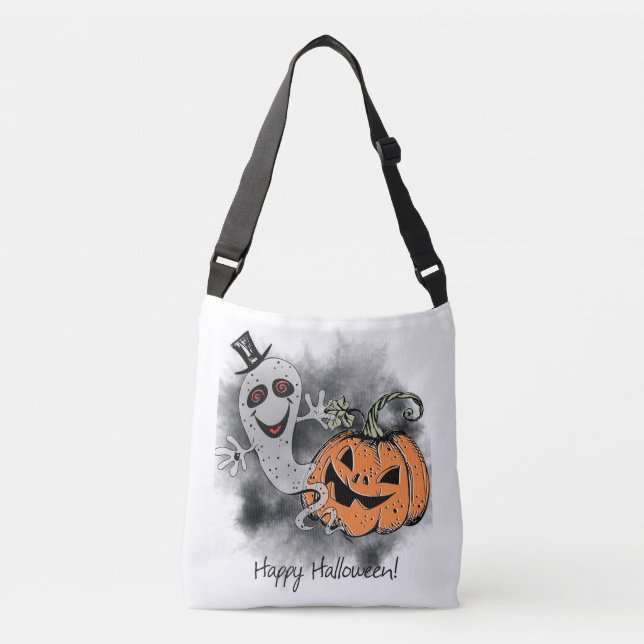 Bolsa Ajustável Saudações de Halloween (Frente)