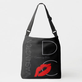 Bolsa Ajustável Saudações de Washington D.C. Red Lipstick Kiss