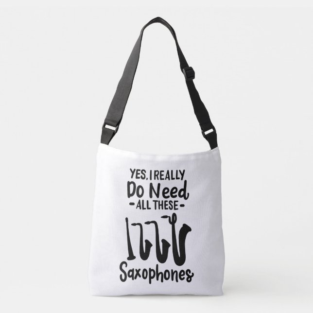 Bolsa Ajustável Saxofone - Tipos Saxofone (Frente)
