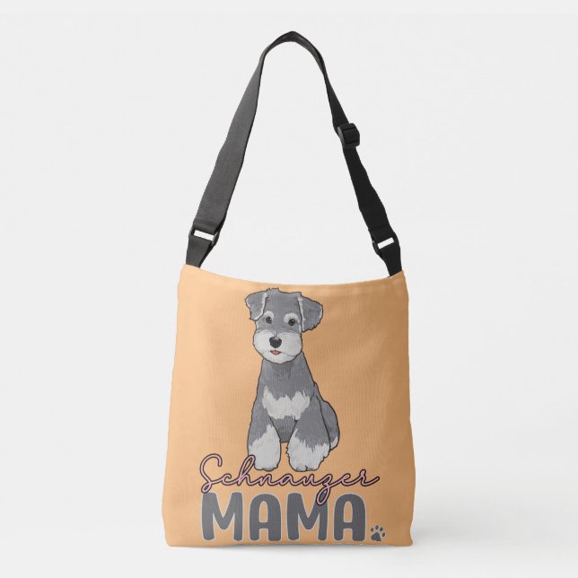 Bolsa Ajustável Schnauzer Mama (Frente)