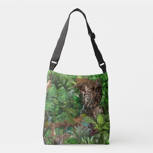 Bolsa Ajustável Selva Africana alegre (Frente)
