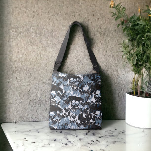 Bolsa Ajustável Selva Põe a Preto com Cinza Azul
