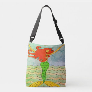 Bolsa Ajustável Sereia Colorida de Abstrato