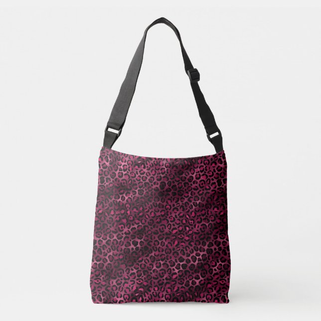 Bolsa Ajustável Série Burgundy e Gold Leopard Design 9 (Frente)