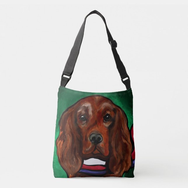 Bolsa Ajustável Setter Vermelho Irlandês (Frente)