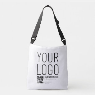 Bolsa Ajustável Seu logotipo com código QR e texto editáveis