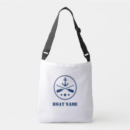Bolsa Ajustável Seu nome de barco Ancoragem e remos náuticos