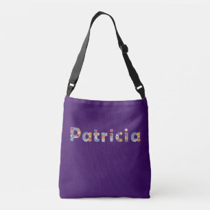 Bolsa Ajustável Seu nome em letras florais artísticas / Patrícia