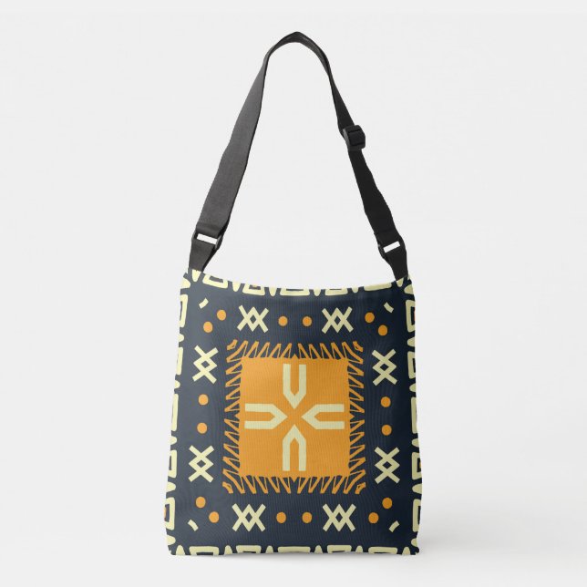 Bolsa Ajustável Shawl Design: Praça Batik Indiana. (Frente)