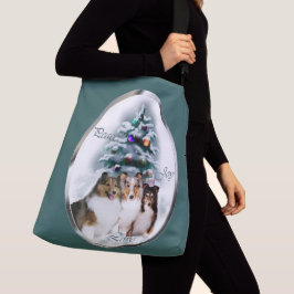 Bolsa Ajustável Shetland Sheepdog Sheltie Christmas