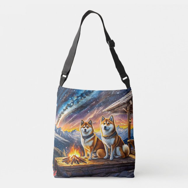 Bolsa Ajustável Shiba Inu Star Gazing 02 Design por Rich AMeN Gill (Verso)