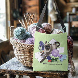 Bolsa Ajustável siamês Cat Mishead Funny