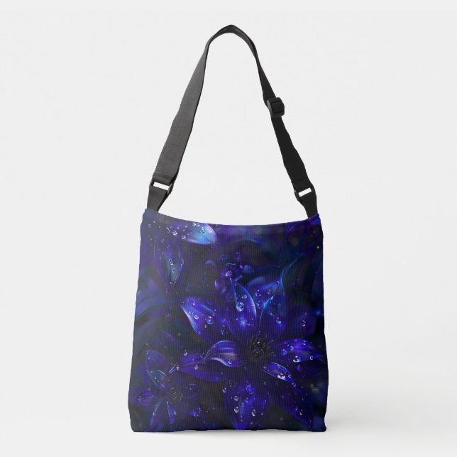 Bolsa Ajustável Silver Midnight Blooms (Frente)