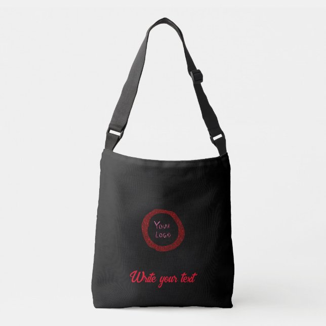 Bolsa Ajustável simples e mínimo adicione seu natal de fotos de te (Frente)